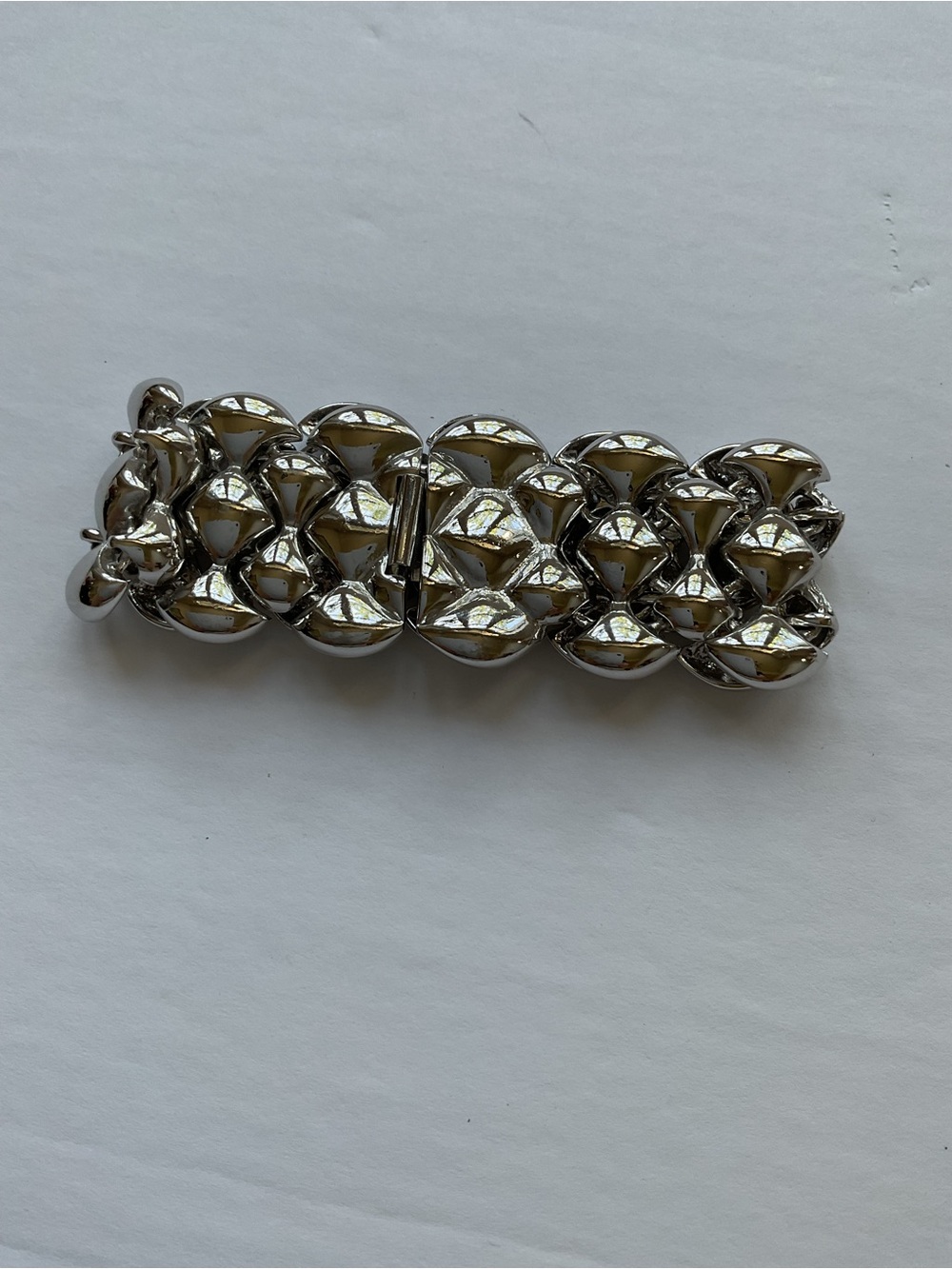 Silver-Tone Statement Link Bracelet - Women's Fashion Jewelry